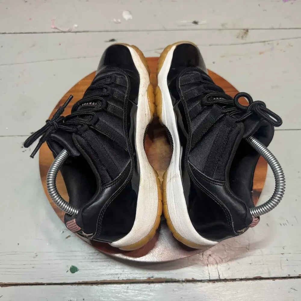 Nike Air Jordan 11 Retro Low Kids Size 6.5 Black Sneaker Shoes 580521-013